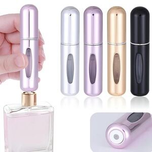 Portable perfume spray dispenser bottles bundle , 4 in a pack